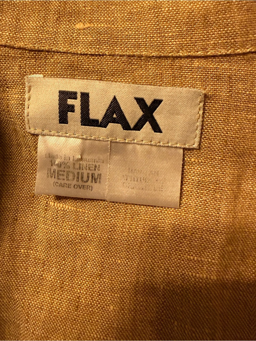 Flax Light Brown Linen Button Front Blazer - Picture 7 of 7